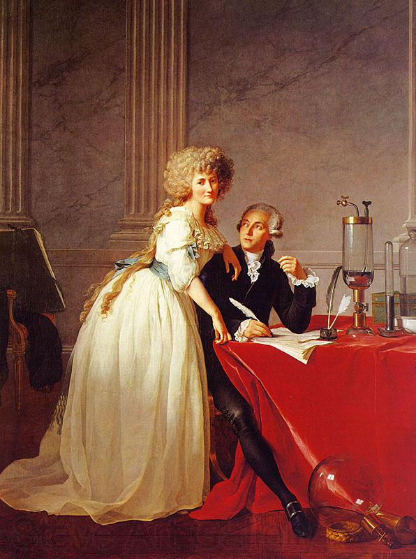 Jacques-Louis David Portrait of Monsieur Lavoisier and His Wife Spain oil painting art